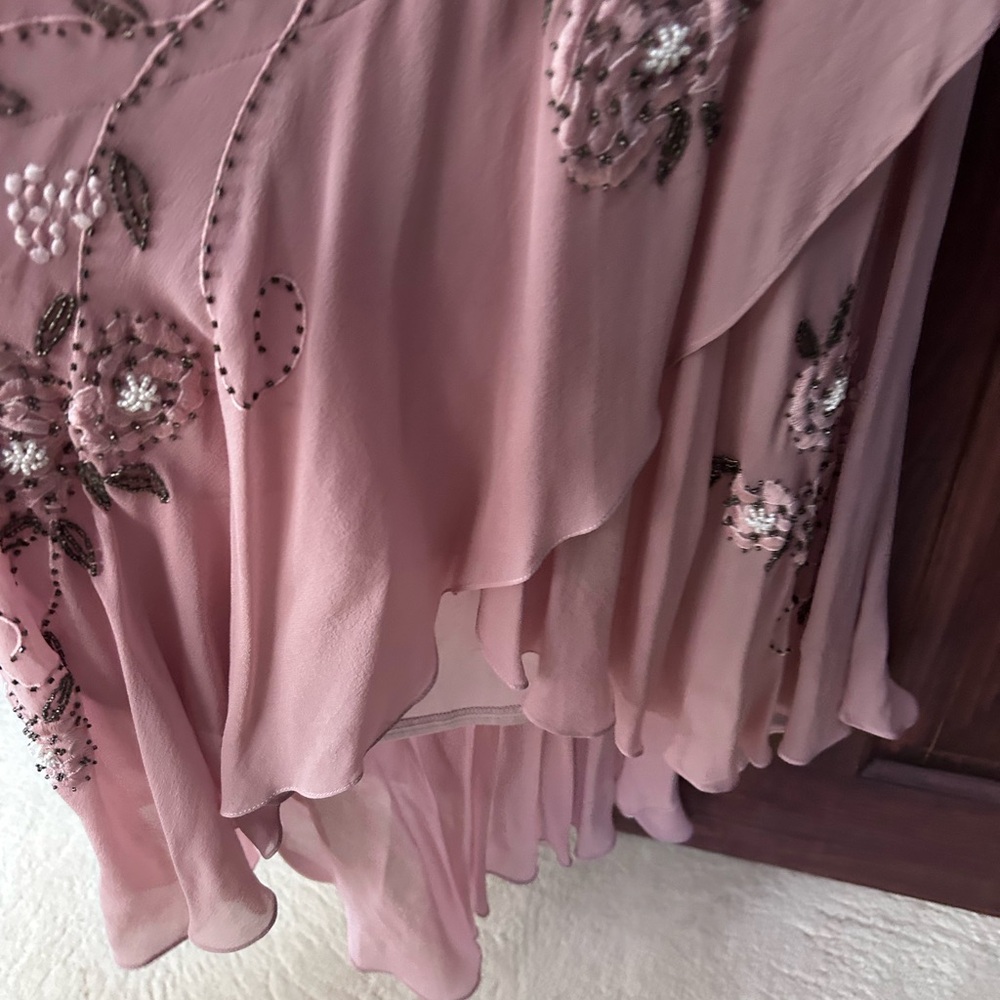 NWOT Sue Wong beaded fishtail gown - flawless Y2K mermaid fairy core dress - Picture 9 of 16